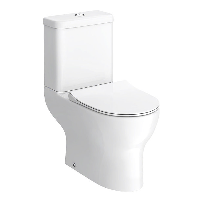 Elite Rimless Close Coupled Toilet + Soft Close Seat Large Image