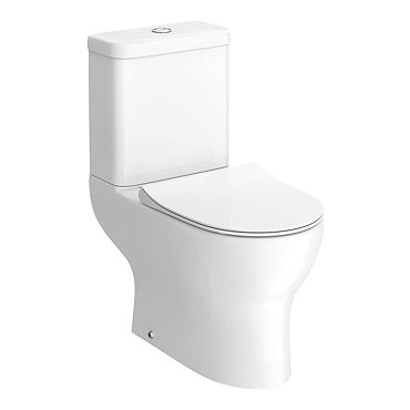 Elite Rimless Close Coupled Toilet + Soft Close Seat  Feature Large Image