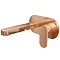 Elite Rose Gold Wall Mounted Basin Mixer Tap + Waste Large Image