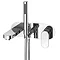 Elite Wall Mounted Bath Shower Mixer Tap + Shower Kit Large Image