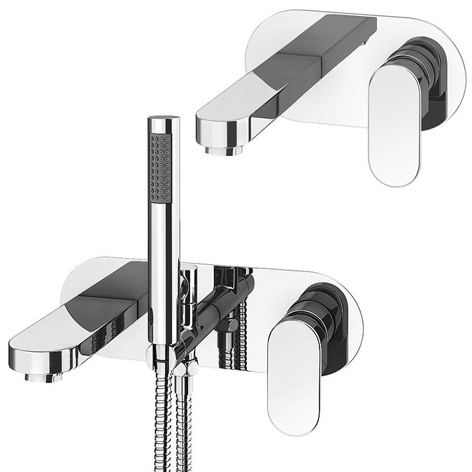 Elite Wall Mounted Tap Package (Bath + Basin Tap) Large Image