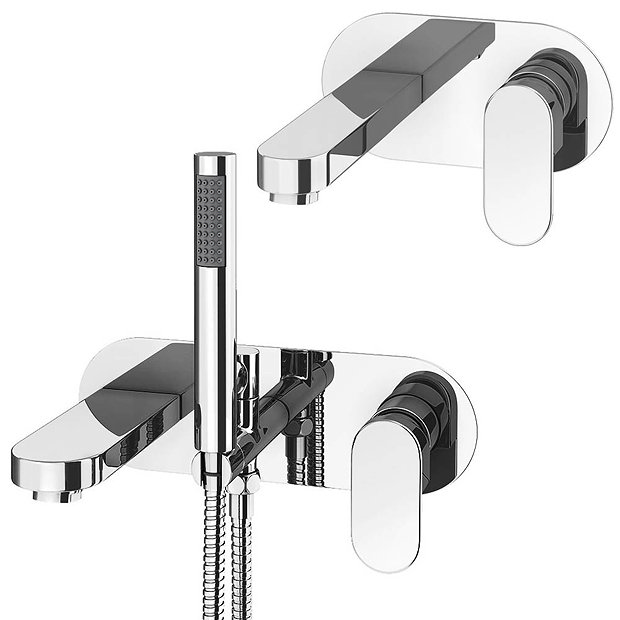 Elite Wall Mounted Tap Package (Bath + Basin Tap) Victorian Plumbing UK