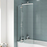 Ella 1400 Curved P-Bath Screen - ERCS0 Large Image