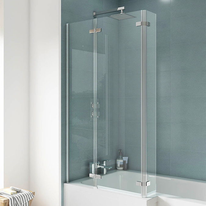 Ella 1400 Square Hinged Bath Screen