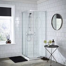 Ella Corner Entry Shower Enclosure - Various Size Options - Enclosure Only Large Image