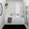 Ella 1400 Straight Hinged Bath Screen