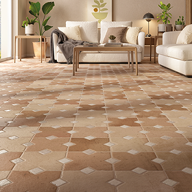 Elland Modular Brown Stone Effect Wall and Floor Tiles - 400 x 600mm