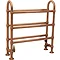 Elland Traditional 778 x 686mm Freestanding Steel Towel Rail - Copper Large Image