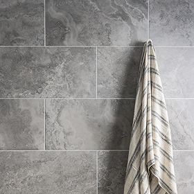 Ellinor Grey Stone Effect Wall & Floor Tiles - 300 x 600mm