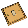 Ellis & Co 1-Gang 10A Rocker Switch Georgian Brass