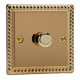 Ellis & Co 1-Gang 2-Way LED Dimmer Switch Georgian Brass