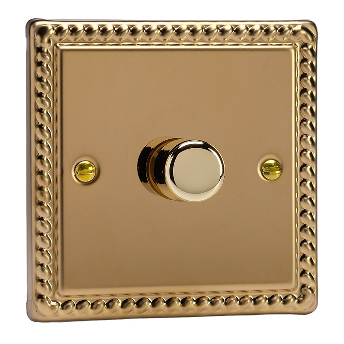 Ellis & Co 1-Gang 2-Way LED Dimmer Switch Georgian Brass