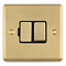 Ellis & Co 13 Amp Switched Fused Spur – Brushed Brass / Black Trim