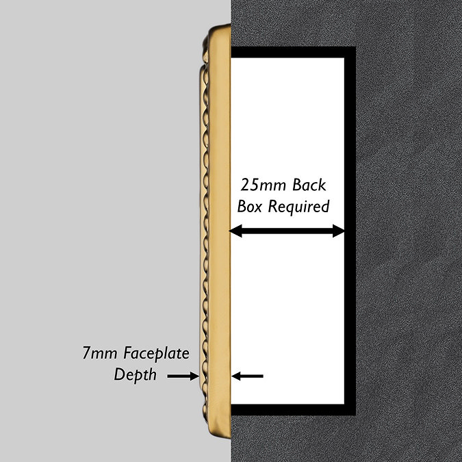 Ellis & Co 2-Gang LED Dimmer Switch Georgian Brass