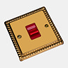 Ellis & Co 45A Cooker Switch Georgian Brass