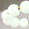 Ellis & Co Bubble LED Chandelier Pendant Light - Brushed Brass & White