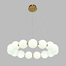 Ellis & Co Bubble LED Chandelier Pendant Light - Brushed Brass & White