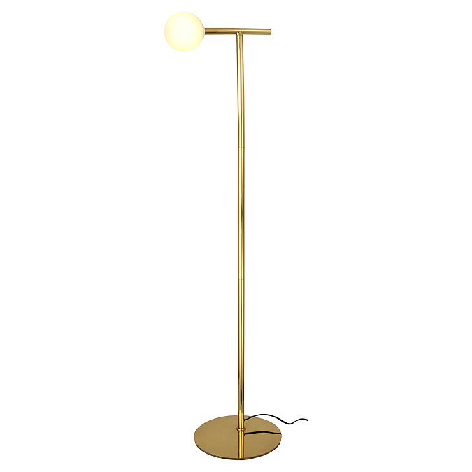 Ellis & Co Floor Lamp Glass Shade - Brushed Brass