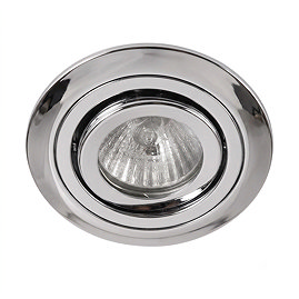 Ellis & Co IP22 Chrome Round Tiltable Downlight
