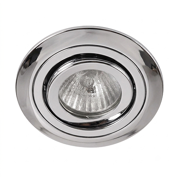 Ellis & Co IP22 Chrome Round Tiltable Downlight
