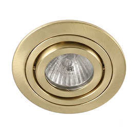 Ellis & Co IP22 Satin Brass Round Tiltable Downlight