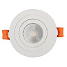 Ellis & Co IP22 White Round Tiltable Downlight