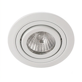 Ellis & Co IP22 White Round Tiltable Downlight