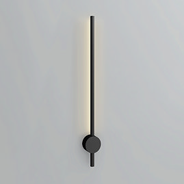 Ellis & Co Lacerva Pillar Bathroom Wall Light – Matt Black