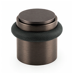 Ellis & Co Plain Floor Mounted Doorstop - Dark Bronze
