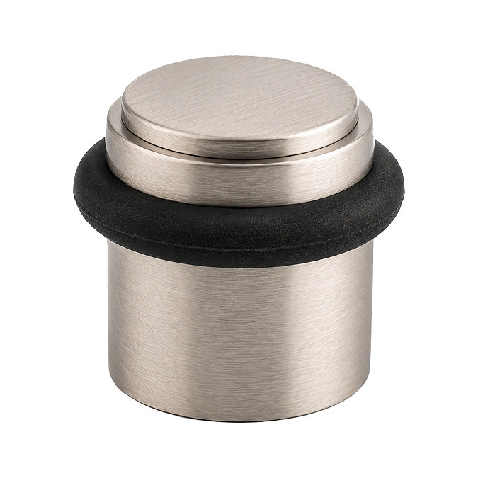 Ellis & Co Plain Floor Mounted Doorstop - Satin Nickel