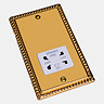 Ellis & Co Shaver Socket Georgian Brass - White