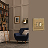 Ellis & Co Switched Fused Spur Georgian Brass - Polished Brass