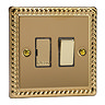 Ellis & Co Switched Fused Spur Georgian Brass - Polished Brass