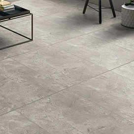 Eloisa Dark Grey Stone Effect Wall & Floor Tiles - 600 x 600mm