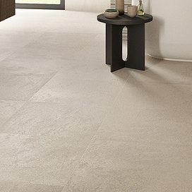 Elora Beige Concrete Effect Floor Tiles - 600 x 600mm