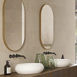 Elora Beige Concrete Effect Wall Tiles - 300 x 600mm