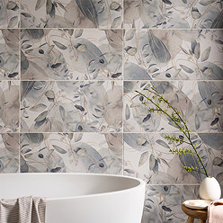Elora Floral Decor Wall Tiles - 300 x 600mm
