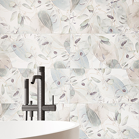 Elora Floral Decor Wall Tiles - 300 x 600mm