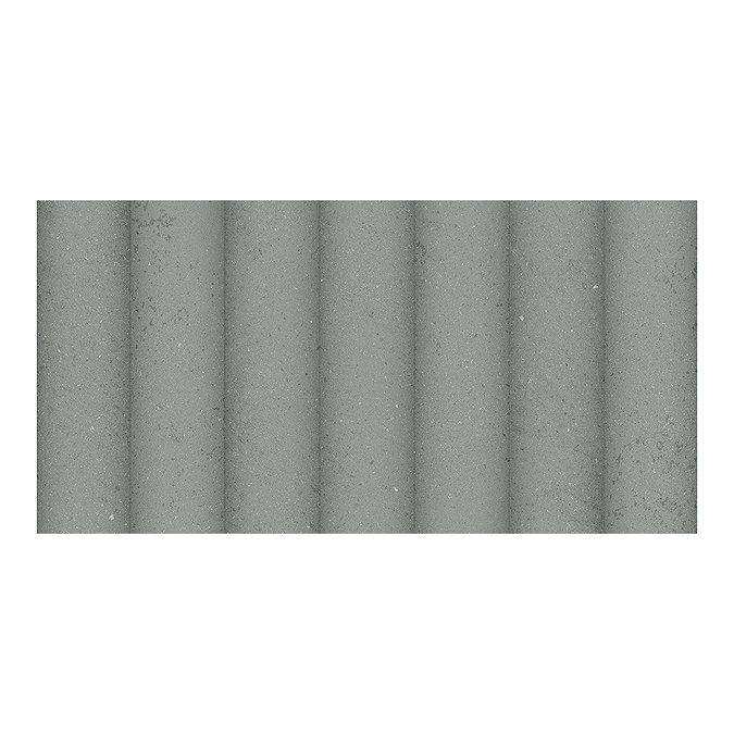 Elora Grey Green Fluted Concrete Effect Wall Tiles - 300 x 600mm