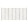 Elora White Fluted Concrete Effect Wall & Floor Tiles - 300 x 600mm