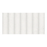 Elora White Fluted Concrete Effect Wall & Floor Tiles - 300 x 600mm