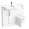 Nova Emporio Compact Semi-Recessed Combination Basin and WC Unit - 1000mm