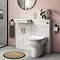 Nova Emporio Compact Semi-Recessed Combination Basin and WC Unit - 1000mm Large Image