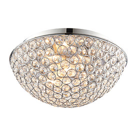 Endon Chryla Flush Bathroom Ceiling Light Fitting Large Image