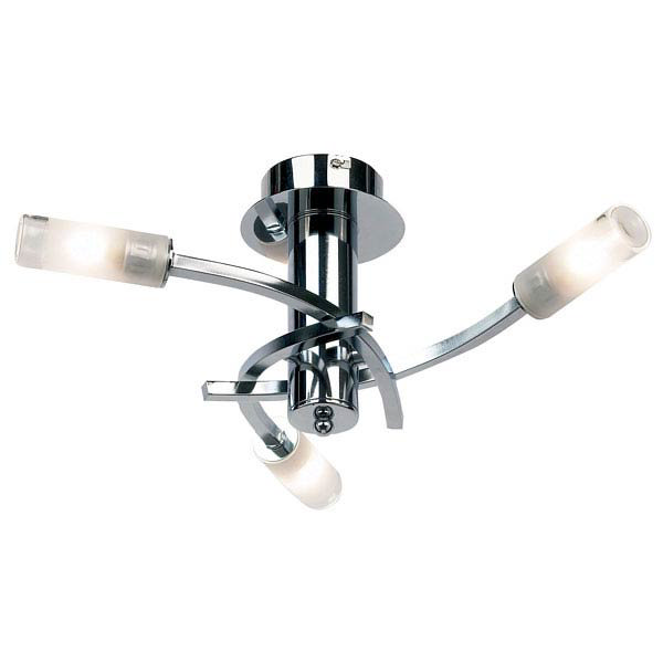 Endon - Enluce 3 Candle Curved Ceiling Light Fitting - Chrome - EL-20021 Large Image