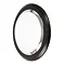 Endon Enluce Flush Round Wooden Rimmed Wall Light Fitting - Ebony - EL-20085 Large Image