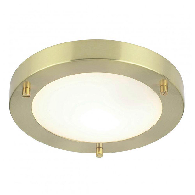 Endon Enluce Modern Flush Fitting Bathroom Light - Brushed Brass - EL ...