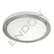Endon Enluce Modern Flush Fitting Bathroom Light - Brushed Steel - EL-440-30BS-2D Large Image