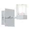 Endon - Enluce Single Cubed Switched Wall Light - Chrome - 298-1CH Large Image