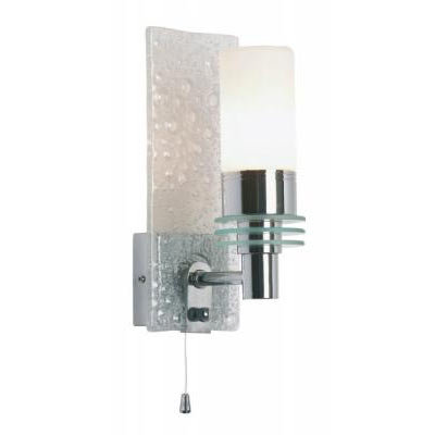 Endon - Enluce Torch Wall Light with Bubble Effect Glass - Chrome - EL-20032 Large Image